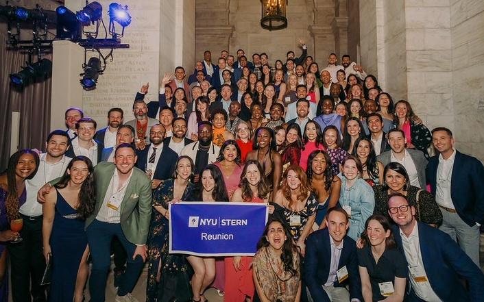 Large group class photo at Reunion 2025