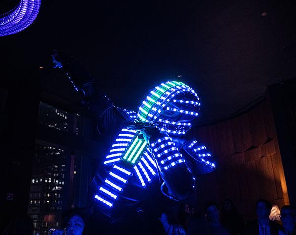 Robot dancing at an alumni party