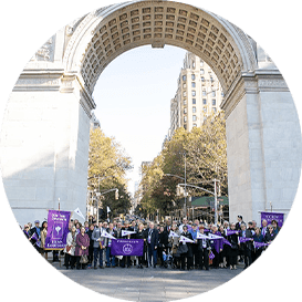 Perstare Society at Washington Square Arch