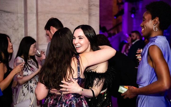 Alumni hugging at Reunion 2025